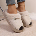 New Fashion Fluffy Platform Slippers for Women 2026 Winter Plush Warm Cotton Shoes Woman Comfort Non Slip Unisex Home Slippers