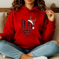 Personalised Santa Family Christmas Hoodie Harajuku Hip Hop Pullover Sweatshirt Santa Alphabet Sportswear Fashion Trends  Trend