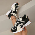 Comfortable Low Top Lace Up Women's Sneakers Thick Soled Casual Loafers 2026 New Fashion Outdoor Casual Women Shoes