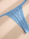 11Pcs Sexy Women‘s Thongs Low Waist Panties Underwear Solid Girls Briefs Cotton G-String Breathable Ladies Panty Female Lingerie