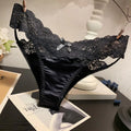 French Lace Panties Trendy Bow Sexy Lace Women's Cotton Crotch Low-rise Underwear Japanese Comfortable Lingerie for Women