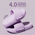 Unisex Thick Sole Slippers Women Men Soft EVA Cloud Cushion Indoor Outdoor Shoes Anti-Slip Bathroom Shower Slides Beach Sandal