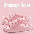 Quick Drying Drainage Bathroom Slippers Women Men EVA Soft Sole Hollow Shower Slides Non-Slip Silent Home Sandals Couple Shoes