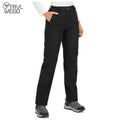 Women Pants TRVLWEGO Winter Women Camping Hiking Pants Travel Soft Shell Warm Waterproof Fleece Windproof Outdoor Trekking Trousers
