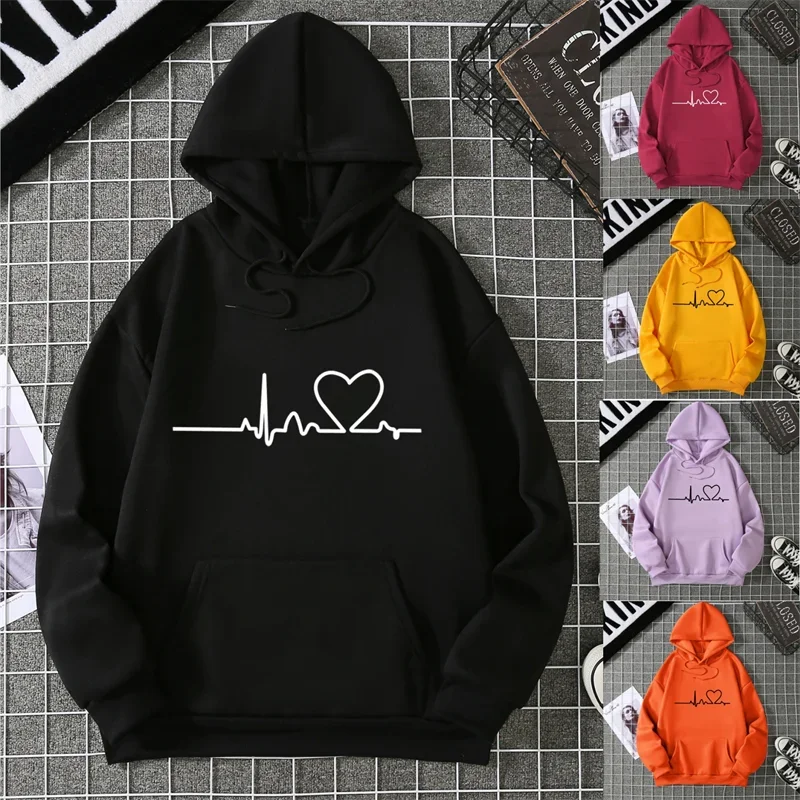 2025 Winter New Women's Hoodie High Street Unisex Style Double Pockets Sweatshirts Outerwear Plus-Size Women's Clothing CYXX247