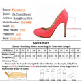 Women Platform Pumps PU Leather Concise Work Lady Shoes Spring Autumn Female Party Dress High Heels Black Red 11CM Stiletto Shoe