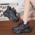 Autumn Fashion Sneakers For Women Platform Chunky Casual Shoes High Quality Woman Tenis Female Walking Trainers 8CM Thick Sole