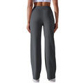 Women Influencer Drawstring Wide Leg Yoga Pants, High Waist Naked Feel Loose Trousers With Dual Side Pockets Versatile Fitness P