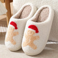 Christmas Plush Slippers Bulk Order - Winter House Shoes for Women & Couples, Cozy Non-Slip Indoor Slides with Festive Design