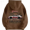 2026 New men's and women's high-quality fashion trend car printed loose comfortable classic retro hip-hop sweatshirt  hoodie