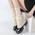 2025 Spring Lolita Leg Warmers Socks Female Knitted Warm Foot Cover Women Warmer Lady Autumn Crochet Heel Socks Boot Cuffs