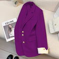 Spring New Fashion Women’s Casual Elegant Trendy Solid Color Single-breasted Long Sleeve Suit Blazers Female Clothes Coats Tops