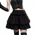 Korean Summer White Mini Skirts Women Fashion Slim Fit Chiffon Skirts Giris Y2k All Match Elastic High Waist Black Faldas