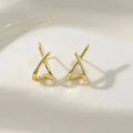 2025 New Fashion Trend Unique Design Elegant Exquisite Irregular C Shape Earrings Female Jewelry Party Premium Gift Wholesale