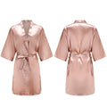 Women's Satin Robes Women's Pure Short Silky Robes Bridesmaid Bride Party Satin Robes Sleepwear