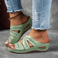 Summer Women Wedge Slippers Premium Orthopedic Sandals Open Toe Vintage Slippers New Casual Platform Shoes Female Slides Women