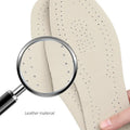 Women Shoe Leather Insoles Men Orthopedic Insoles O-leg Double-sided Leather Shoe Insoles Men Women Cowhide Breathable Shock-absorbing And Pressure-relieving