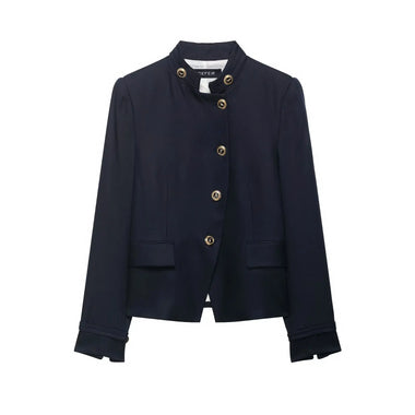 Women's Blazers Jackets 2026 zartins Eleant Fashion Outwear Long Sleeve Tops With Button Solid Jackets Casaco Femme Woman Coat