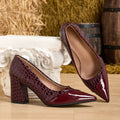 Plus size fashionable casual women's high heels for spring and autumn, thick heels, elegant single shoes
