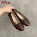 Fashion Butterfly-Knot Ladies Flats Slip On Shoes Casual Female Soft Footwear Shallow Women Ballet Flats Dance Shoes New