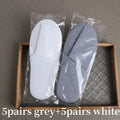 10 Pairs Disposable Slippers Women Men Travel Slipper Home Indoor Guest Shoes Non-Slip Closed Toe Slippers Bedroom Silent Slides