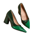 Plus size fashionable casual women's high heels for spring and autumn, thick heels, elegant single shoes