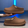 2026 New Men's Winter Warm Plush Lined Slippers Comfortable Large Size EVA Thick-Soled Indoor and Outdoor Home Shoes