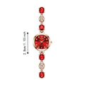 Versatile Rhinestone Quartz Watches Diamond Studded Watch Strap with Adjustable Bracelet Women Wristwatch Wrist Decoration Gift