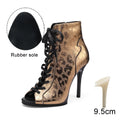 Women Pump Dance Heels Differenct Colors 9.5cm 11cm High Quality Made Real Genuine Leather Latin Jazz Dance Shoes For Woman