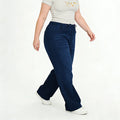 Plus Size Women Jeans High Waist Drawstring Loose Wide Leg 140KG 9XL 8XL Thin Denim Pants Full Length Female Straight Trousers