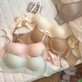 Seamless Low-necked Bra Shockproof Close-fitting Square-cut Collar Bralette Adjustable Lingerie