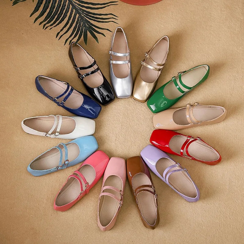 Summer Women Flat Shoes Round Toe Shallow Soft Ballerina Shoes Ladies Casual Dress Ballet Loafers Classics Mujer Flat Sandals