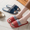 2026 Hot Sale Women Linen Slippers Spring Indoor Slides Couples Non-slip Wear-resistant Sandals Quiet Linen House Slippers