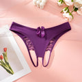 1PC Sexy Seamless Women's Lingerie  Low-Rise Breathable Women's Underwear  Delicate Lace Bows  Customizable Initials  Exclusive