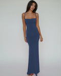 Hugcitar Summer Solid Sleeveless Backless Elegant Sexy Bodycon Y2K Maxi Prom Dress Women Clothes Birthday Party Casual Y2K