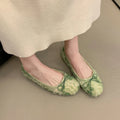 2026 Summer New Women Flats Shoes Square Head Shallow Mouth Women Shoes Fashion Bow Ballet Flat Shoes for Women Zapatos De Mujer