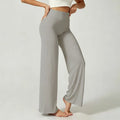 DFHKN Logo Scrunch Straight Leg Pants Butt Lifting Sculpting Wide Leg Leggings Gym Yoga Jogging Push Up Women Baggy Sweatpants
