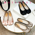 Women Split Toe Pink Satin Flats Fashion Ballet Tabi Shoes Female Slip-on Loafers Ladies Espadrilles Casual Zapatillas Mujer