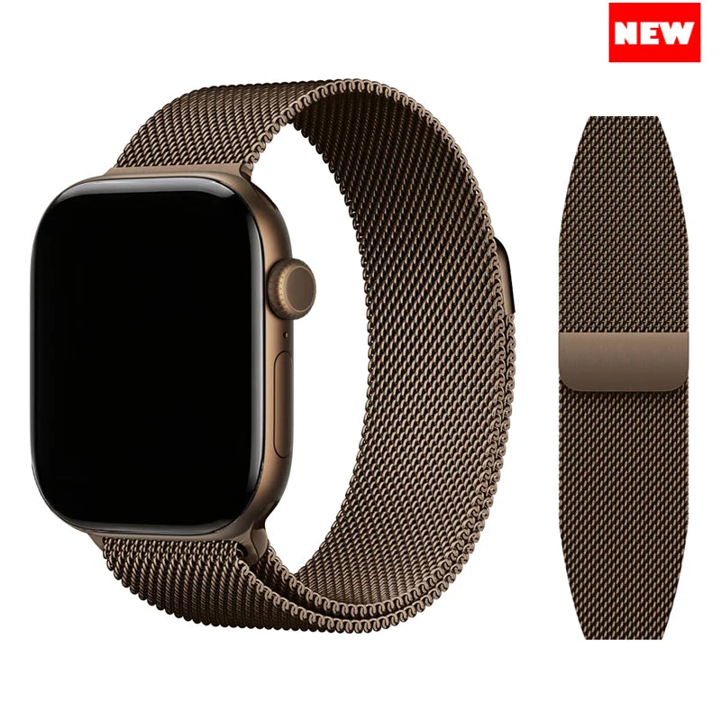 Watch Milanese Loop For apple Watch 12 Band 44mm 40mm 45mm 49mm 41mm 42 46mm Bracelet strap iwatch Series 11 10 9 SE 6 7 8 Ultra 4 3 2