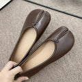 2026 New Style Tabi Ninja Shoes Women Cozy Leather Flats Split Hoof Toe Loafers Femme Mary Jeans Mocasines Ladies Ballerina Shoe