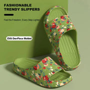 House Cloud Slippers Women Floral Slide Sandals Plus Size Soft Beach Shoes Flat Summer Indoor Outdoor Footwear Eva Home Men