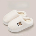 Men's/Women's Winter Plush Slippers - Cartoon Print Fleece-Lined House Shoes, Anti-Slip Couple Home Slides for Indoor/Outdoor
