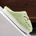 Christmas bestsellers Green furry monster slippers autumn and winter home slippers men's and women's soft-soled furry shoes Gift
