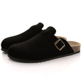Women's Sandals Shoes Crestar Women's Suede Clogs Leather Mules Cork Footbed Sandals Potato Shoes with Arch Support Fashion Leather Mules Shoes