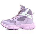Lightweight Steel Toe Shoes for Women Slip Resistant High Top Work Boots Anti-Puncture Indestructible Shoes Casual Walking Shoes