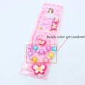 1 Set Charming Handcrafted Beaded Jewelry Set for Girls Necklace, Bracelet, Ring & Butterfly Hair Clip Perfect Princess Gift