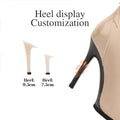 Women Sexy Thin High Heel Dance Shoes Party Ballroom Pole Jazz Lace Up Platform Dancing Boots Short Tube Heels 9.5/11cm Booties