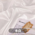 Lustrous Satin Fabric Plain Thickened Crystal Satin Fabric By The Meter for Clothes Decoration Sewing Lustrous Wedding Dress Textile Breathable Smooth