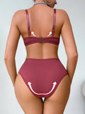 Women Push Up Bras Set Underwire Padded Bra and Panty Everyday Wear Lingerie Set For Women