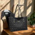 Sweet Bow Print Shoulder Bag Large Capacity Trendy Women's Handbag Tote Underarm Bag Fashion Travel Storage Bag Birthday Gifts